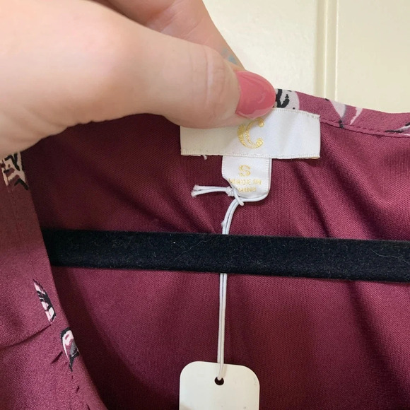 NWT Charming Charlie Floral Cold-Shoulder Dress - Picture 4 of 5